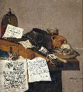 Anthonie Leemans Still life with a copy of De Waere Mercurius, a broadsheet with the news of Tromp's victory over three English ships on 28 June 1639, and a poem telli china oil painting artist